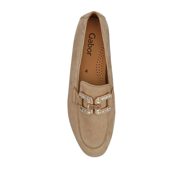 Jones Bootmaker Women's Jackie All-Leather Slip-On Moccasins - Caramel