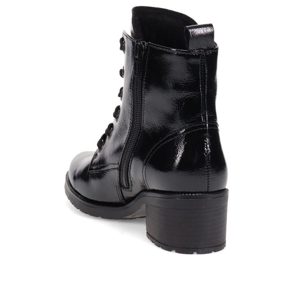 Jones Bootmaker Women's Joylon Block Heel Lace-Up Boots - Black