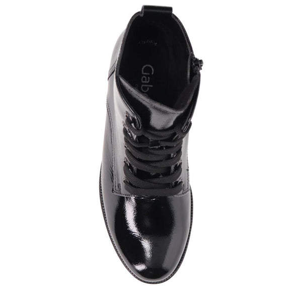 Jones Bootmaker Women's Joylon Block Heel Lace-Up Boots - Black