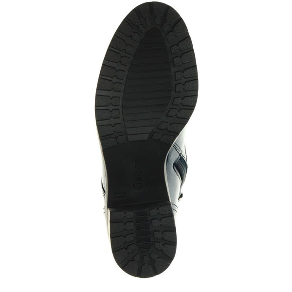 Jones Bootmaker Women's Joylon Block Heel Lace-Up Boots - Navy