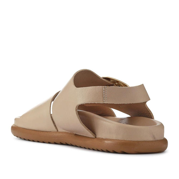 Jones Bootmaker Women's Juneau Buckled Sandals - Taupe
