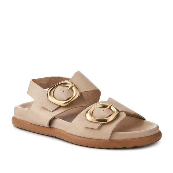 jones bootmaker Women's Juneau Buckled Sandals - Taupe