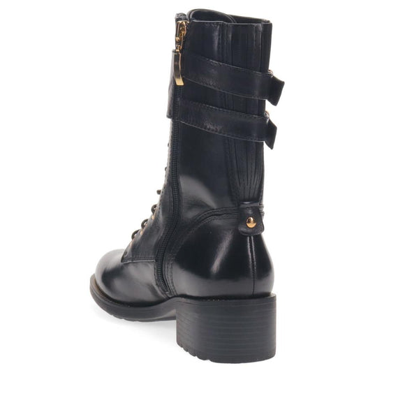 Jones Bootmaker Women's Kaffir Leather Ankle Boots - Black