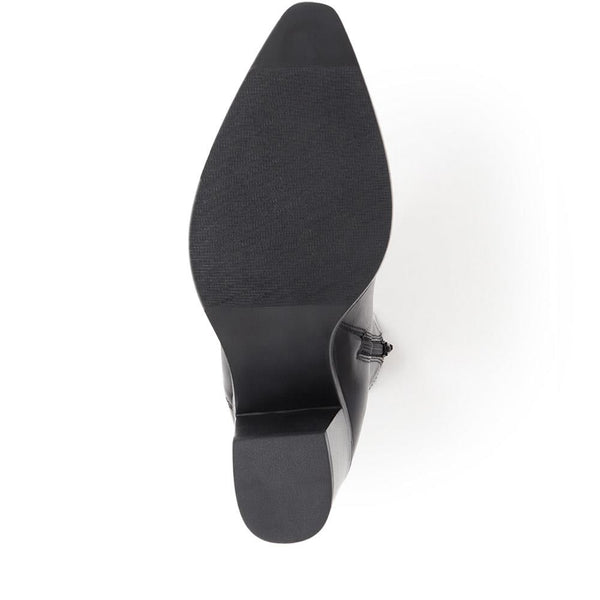 Jones Bootmaker Women's Kalamata Heeled Ankle Boots - Black