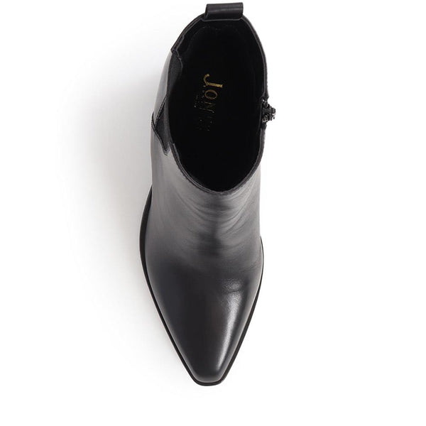 Jones Bootmaker Women's Kalamata Heeled Ankle Boots - Black