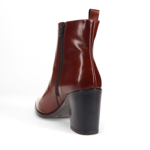 Jones Bootmaker Women's Kalamata Heeled Ankle Boots - Brown