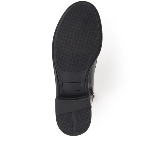 Jones Bootmaker Women's Karmen Leather Ankle Boots - Black