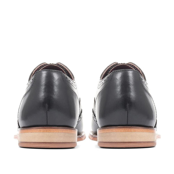 Jones Bootmaker Women's Kassandra Goodyear Welted Leather Brogues - Black