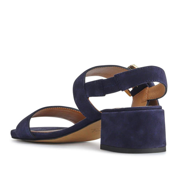 Jones Bootmaker Women's Kassidy2 Smart Block-Heel Sandals - Navy Suede
