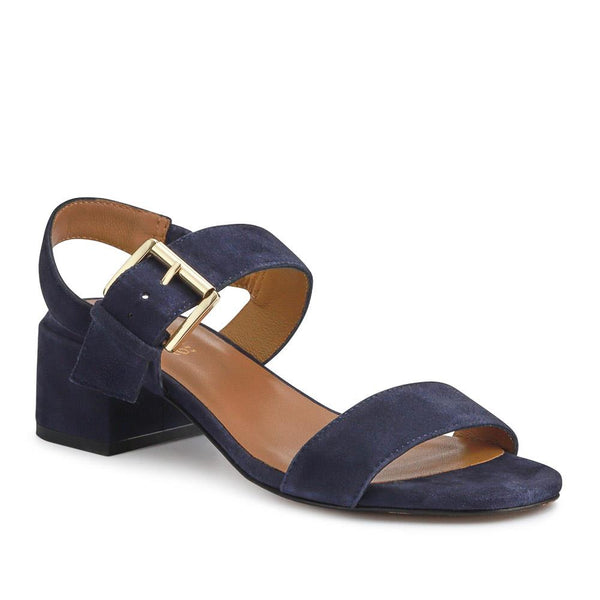 jones bootmaker Women's Kassidy2 Smart Block-Heel Sandals - Navy Suede