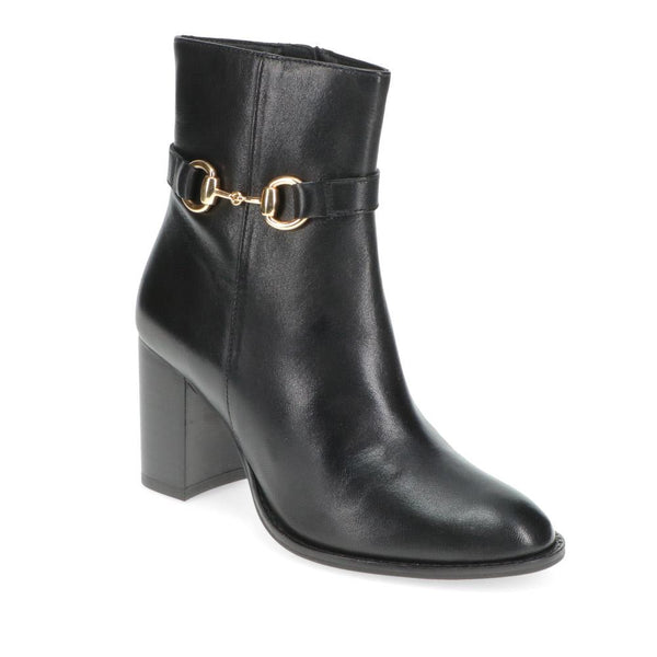 jones bootmaker Women's Kelda Heeled Ankle Boots - Black