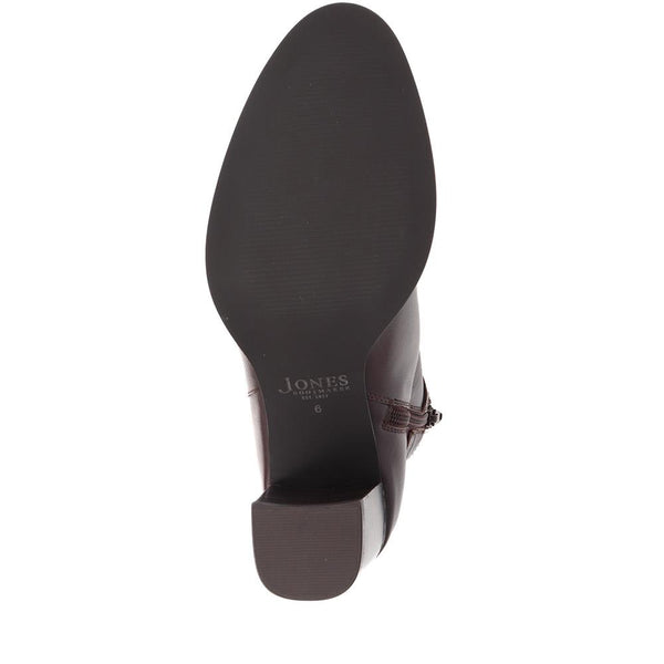 Jones Bootmaker Women's Kelda Heeled Ankle Boots - Brown