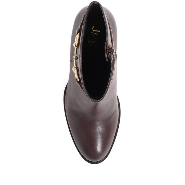 Jones Bootmaker Women's Kelda Heeled Ankle Boots - Brown