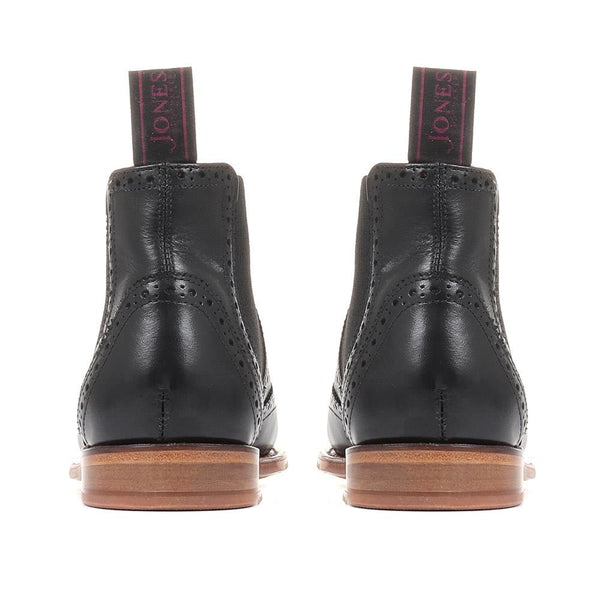 Jones Bootmaker Women's Kenia Goodyear Welted Leather Chelsea Boots - Black