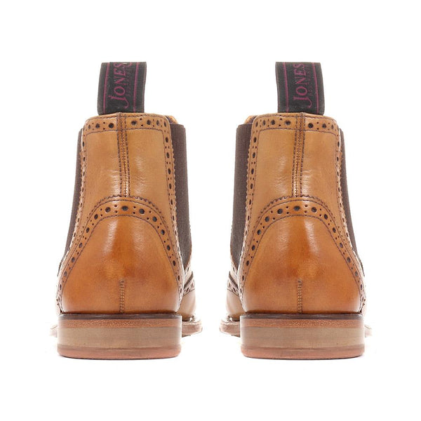 Jones Bootmaker Women's Kenia Goodyear Welted Leather Chelsea Boots - Tan