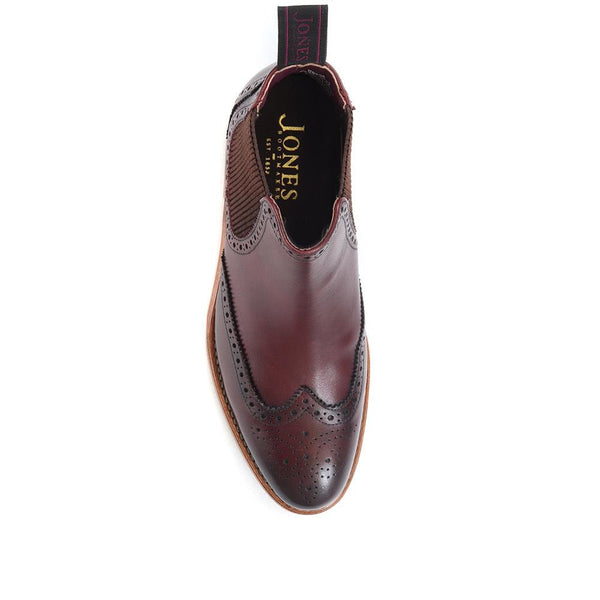 Jones Bootmaker Women's Kenia Goodyear Welted Leather Chelsea Boots - Plum