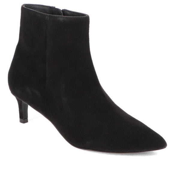 jones bootmaker Women's Kezia Stiletto-Heeled Ankle Boots - Black Suede