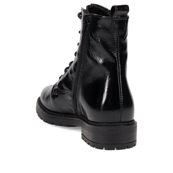 Jones Bootmaker Women's Kinta Dual-Fastening Ankle Boots - Black Patent