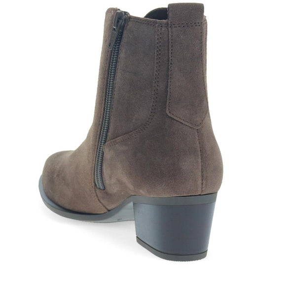 Jones Bootmaker Women's Kristin Leather Ankle Boots - Grey Suede