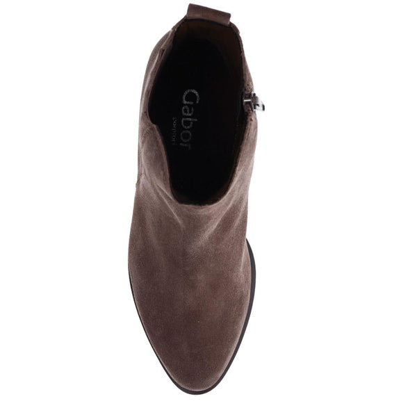 Jones Bootmaker Women's Kristin Leather Ankle Boots - Grey Suede