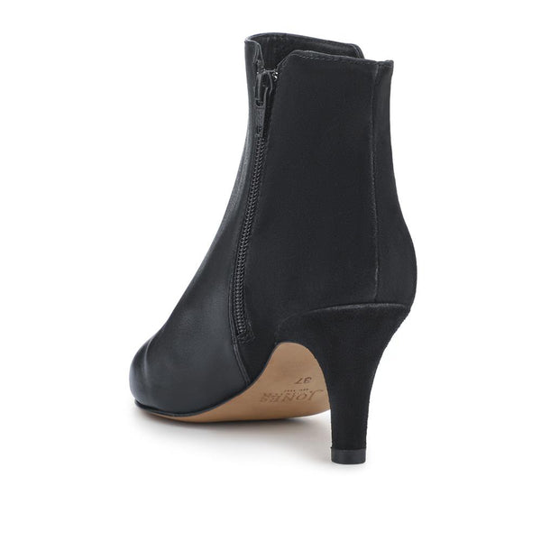 Jones Bootmaker Women's Laci Smart Leather Stiletto-Heel Boots - Black