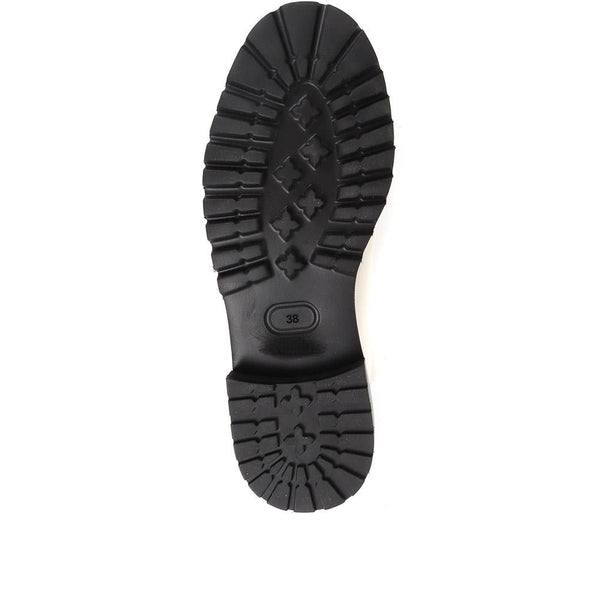 Jones Bootmaker Women's Lanie Zip Up Chunky Boots - White