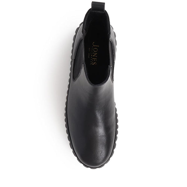 Jones Bootmaker Women's Laure Leather Chelsea Boots - Black