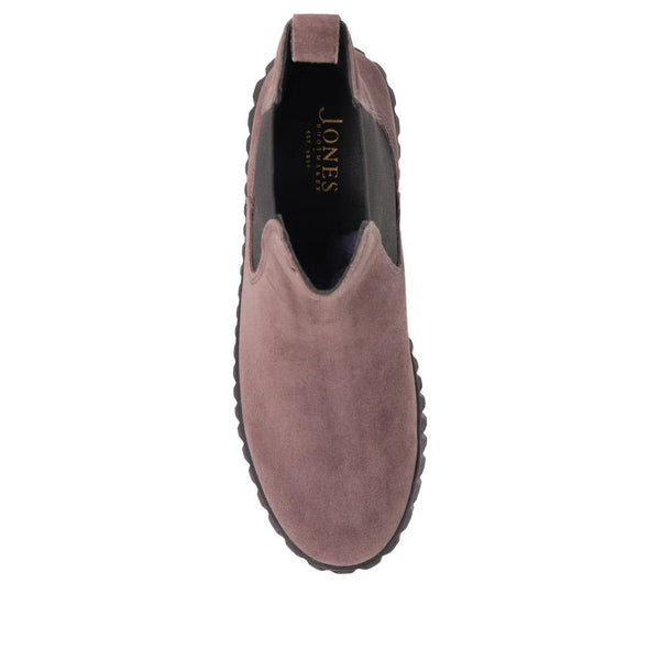 Jones Bootmaker Women's Laure Leather Chelsea Boots - Grey Suede