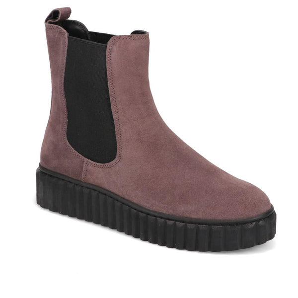 jones bootmaker Women's Laure Leather Chelsea Boots - Grey Suede