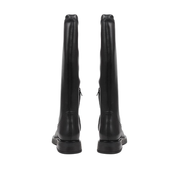 Jones Bootmaker Women's Lauretta Leather Knee High Boots - Black