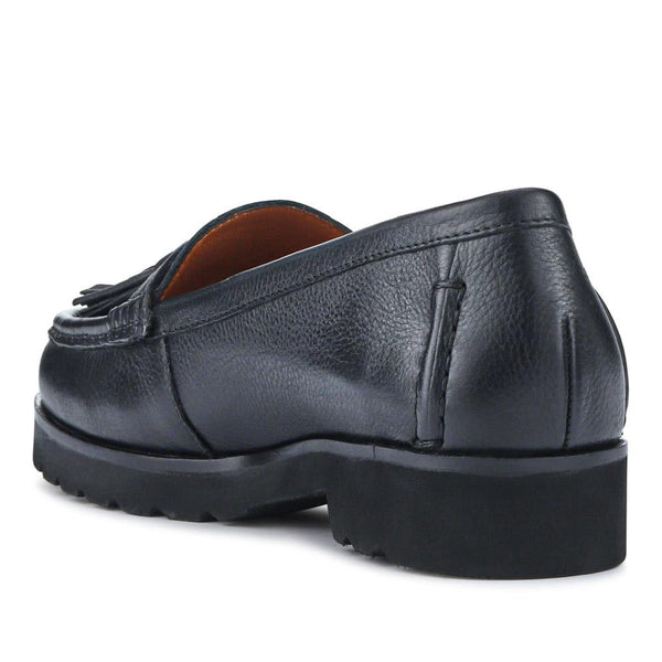 Jones Bootmaker Women's Leather Casual Slip-On Shoes - Black