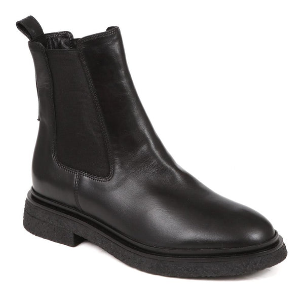 jones bootmaker Women's Leather Chelsea Boots - Black