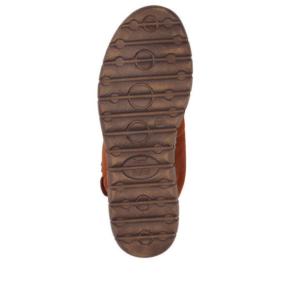 Jones Bootmaker Women's Leather Faux-Fur-Lined Ankle Boots - Cognac