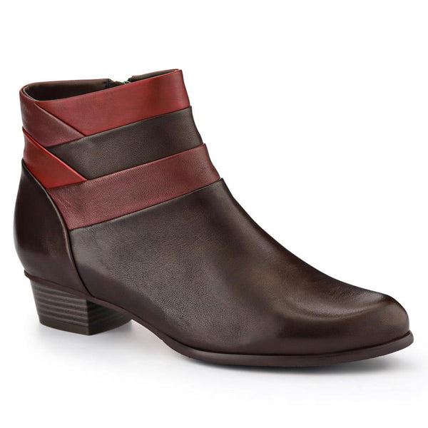 jones bootmaker Women's Leather Warm-Lined Ankle Boots - Brown