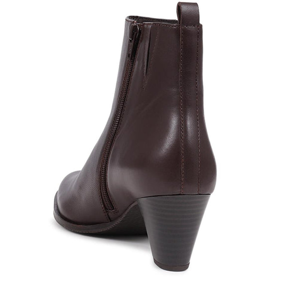 Jones Bootmaker Women's Leianna Heeled Ankle Boots - Brown