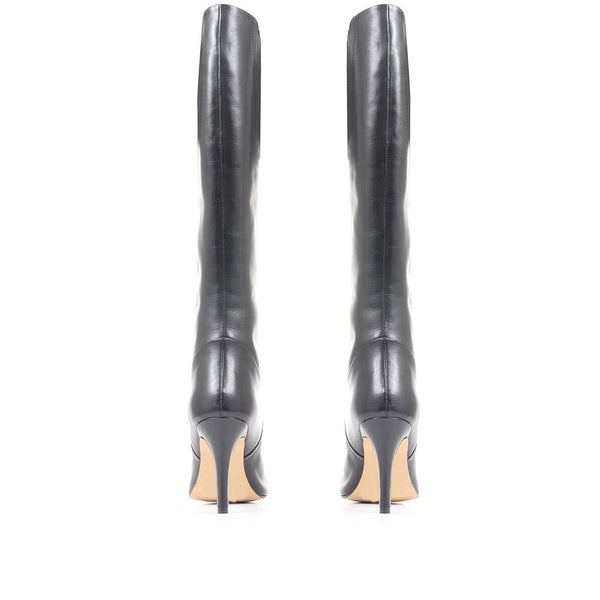 Jones Bootmaker Women's Leilani Knee High Stiletto Boots - Black