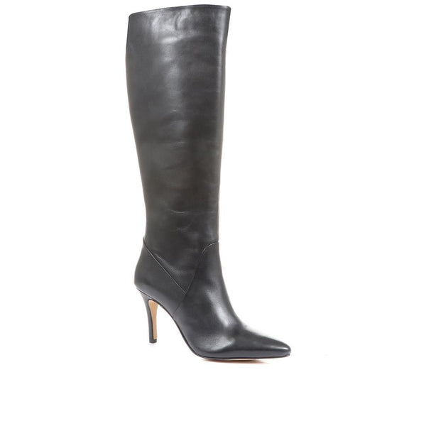 jones bootmaker Women's Leilani Knee High Stiletto Boots - Black