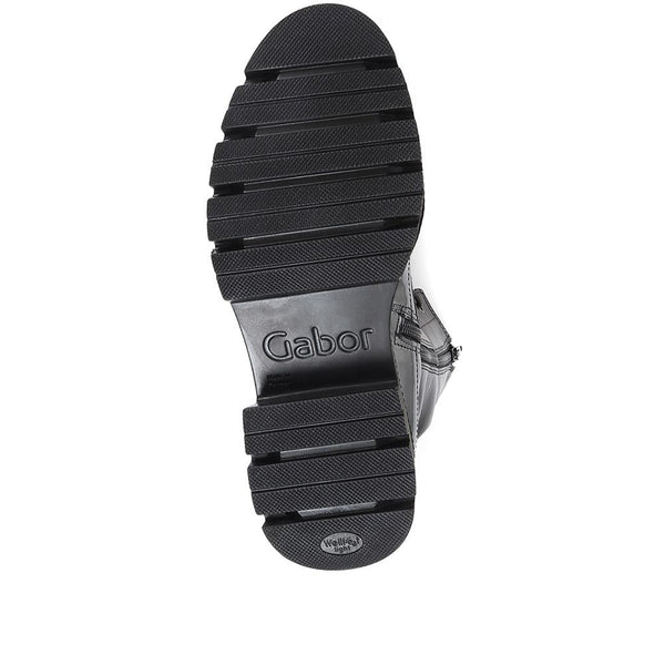 Jones Bootmaker Women's Leora Chunky Combat Boots - Black