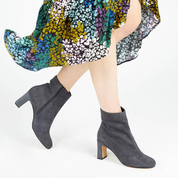 Jones Bootmaker Women's Letty Heeled Ankle Boots - Grey