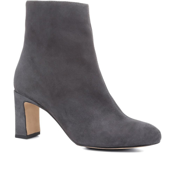 jones bootmaker Women's Letty Heeled Ankle Boots - Grey