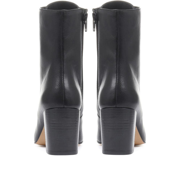 Jones Bootmaker Women's Liana Lace-Up Heeled Ankle Boots - Black Leather