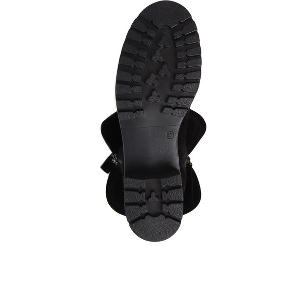 Jones Bootmaker Women's Lora Casual Leather Boots - Black