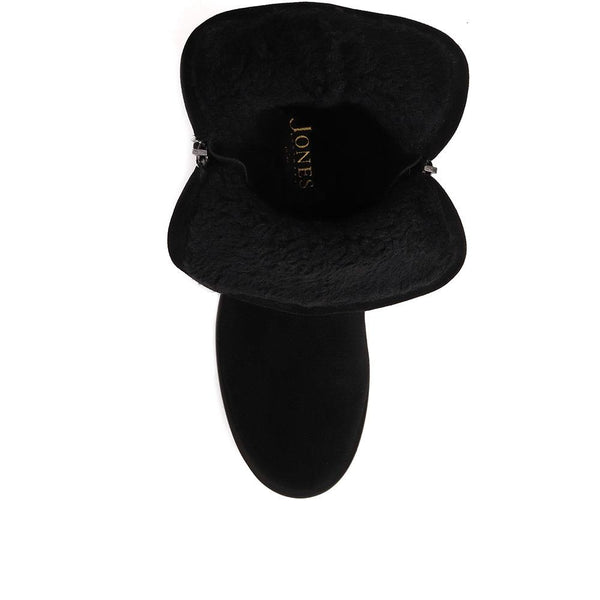 Jones Bootmaker Women's Lora Casual Leather Boots - Black