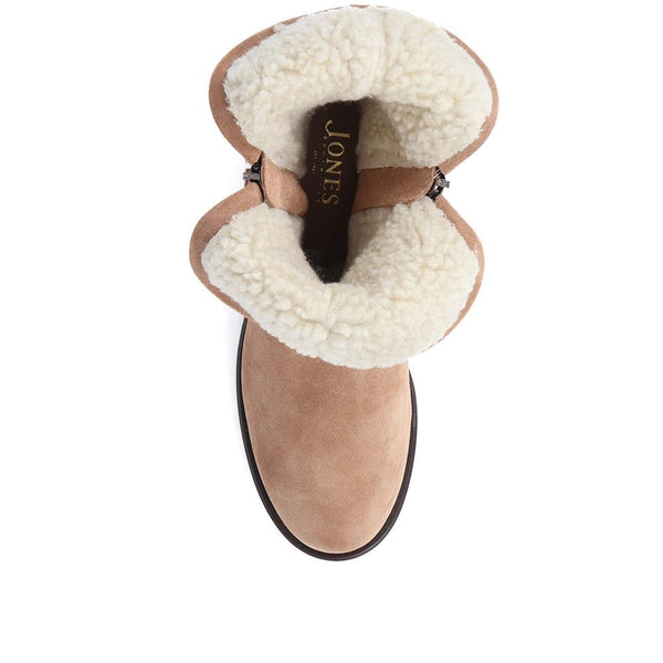 Jones Bootmaker Women's Lora Casual Leather Boots - Tan