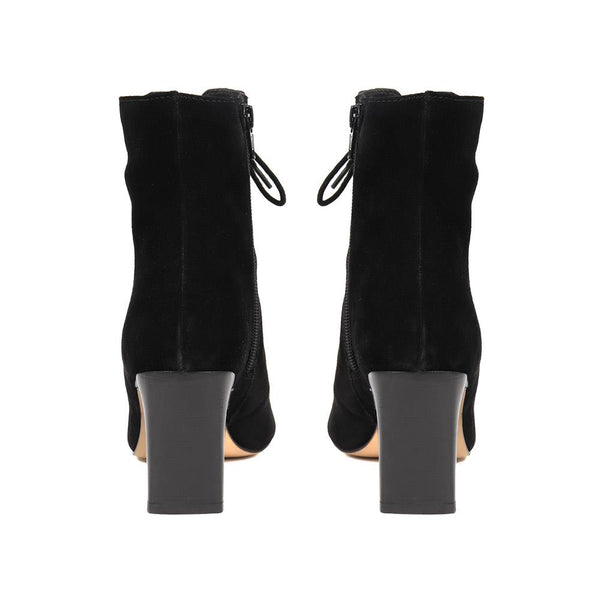 Jones Bootmaker Women's Lorah Leather Lace-Up Boots - Black