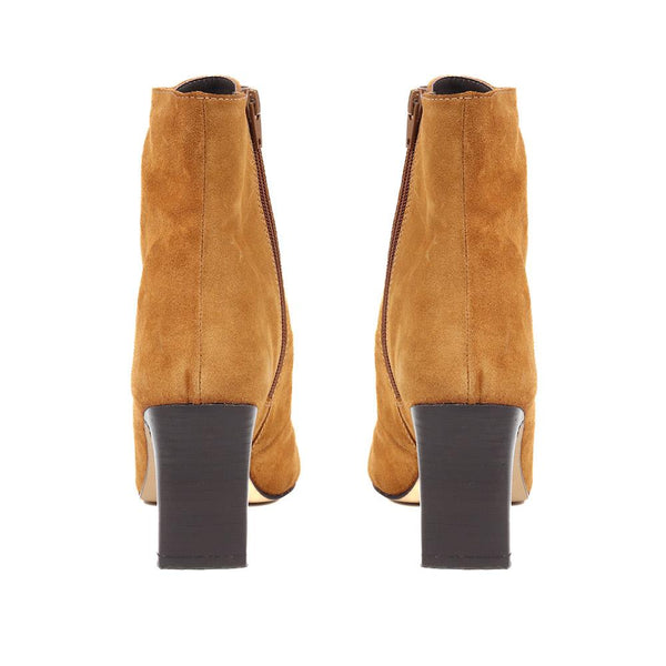 Jones Bootmaker Women's Lorah Leather Lace-Up Boots - Cognac