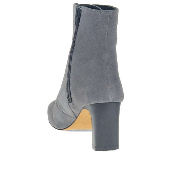 Jones Bootmaker Women's Lorah Leather Lace-Up Boots - Grey