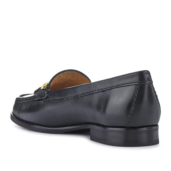Jones Bootmaker Women's Lorella Wide-Fit Slip-On Shoes - Black Leather