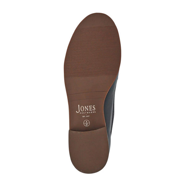 Jones Bootmaker Women's Lorella Wide-Fit Slip-On Shoes - Navy Leather