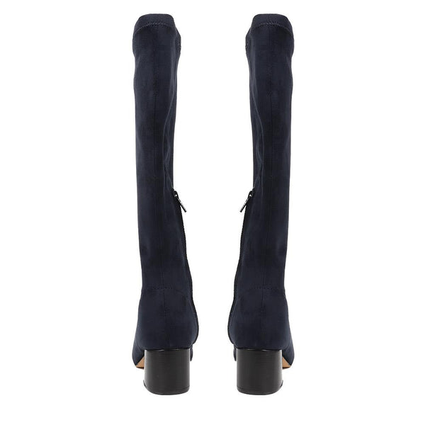 Jones Bootmaker Women's Louella Knee-High Leather Boots - Navy